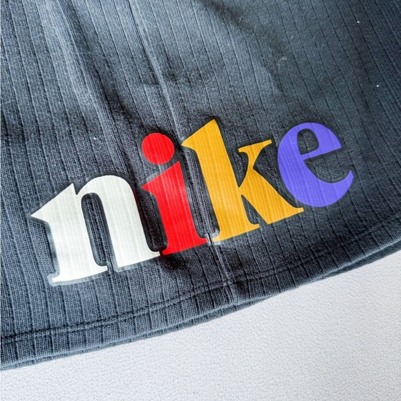 Nike Ribbed Knit Black Shorts size L retails $80 - Picture 4 of 8